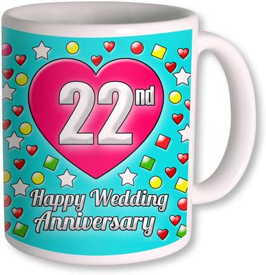 PhotogiftsIndia Gifts For 22nd Wedding Anniversary Coffee Ceramic Mug(350 ml), White
PhotogiftsIndia Gifts For 22nd Wedding Anniversary Coffee Ceramic Mug(350 ml), White