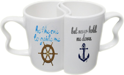 Ucard Valentines Day Wheel and Anchor Love Couple Bone China, Ceramic, Porcelain Mug(325 ml), Multicolor
Ucard Valentines Day Wheel and Anchor Love Couple Bone China, Ceramic, Porcelain Mug(325 ml), Multicolor