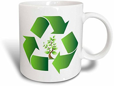 3dRose mug_78629_1 Green Recycle Symbol with a Tree in The Center Ceramic, 11-Ounce Ceramic Mug(60 ml), Multicolor
3dRose mug_78629_1 Green Recycle Symbol with a Tree in The Center Ceramic, 11-Ounce Ceramic Mug(60 ml), Multicolor