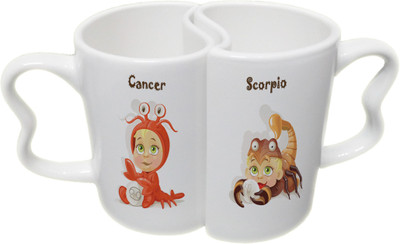 Ucard Cancer and Scorpio Zodiac Sign Couple Bone China, Ceramic, Porcelain Mug(325 ml), Multicolor
Ucard Cancer and Scorpio Zodiac Sign Couple Bone China, Ceramic, Porcelain Mug(325 ml), Multicolor