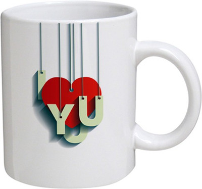 My Bestow I Love U - MyBestow White Plain Coffee Ceramic Ceramic Mug(320 ml), Multicolor
My Bestow I Love U - MyBestow White Plain Coffee Ceramic Ceramic Mug(320 ml), Multicolor