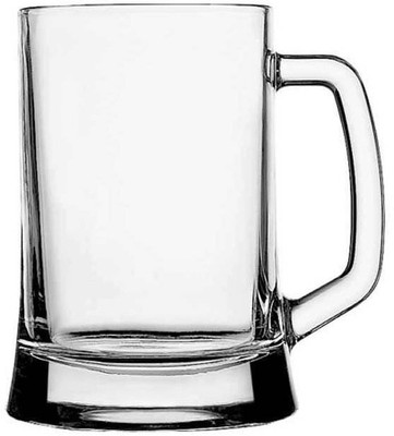 Pasabahce Pub Tempo Bear 55129 Glass Mug(500 ml, Pack of 2), White
