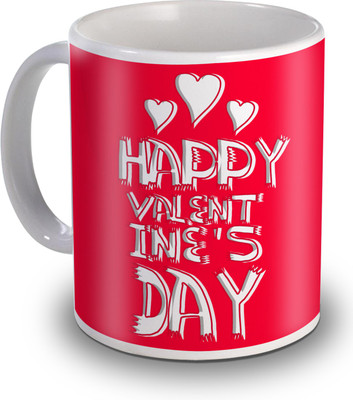 SKY TRENDS Happy Valentine's Day With Three Heart Gifts For Valentine's Ceramic Mug(350 ml), White
SKY TRENDS Happy Valentine's Day With Three Heart Gifts For Valentine's Ceramic Mug(350 ml), White