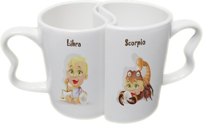 Ucard Libra and Scorpio Zodiac Sign Couple Bone China, Ceramic, Porcelain Mug(325 ml), Multicolor
Ucard Libra and Scorpio Zodiac Sign Couple Bone China, Ceramic, Porcelain Mug(325 ml), Multicolor