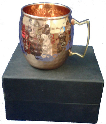 Oranate MUG Copper Mug(400 ml), Gold;pink