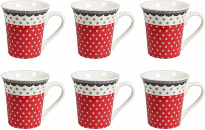 La Platina Lp-E-219-CoffeeMugSet Bone China, Porcelain Mug(140 ml, Pack of 6), Multicolor
La Platina Lp-E-219-CoffeeMugSet Bone China, Porcelain Mug(140 ml, Pack of 6), Multicolor