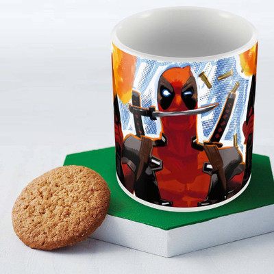 Posterboy Deadpool - genius (Officially Licensed) Ceramic Mug(350 ml)