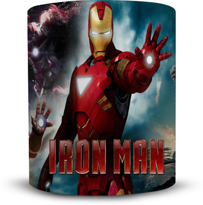 Ackme Design super hero, Iron man Ceramic Mug(325 ml), Multicolor
