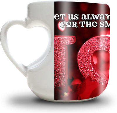Presto Love Gift for your Girlfriend or Boyfriend Ceramic Mug(300 ml), White
