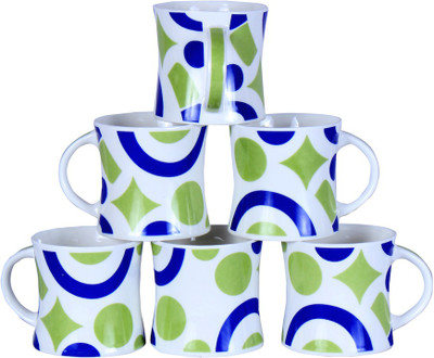 Pearl G-45 Bone China(Multicolor, Pack of 6)