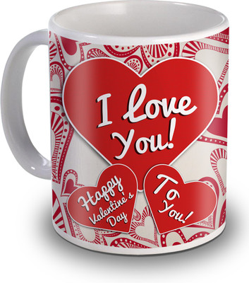 SKY TRENDS I Love You Happy Valentine's Day To You Gifts For Valentine's Ceramic Mug(350 ml), White
SKY TRENDS I Love You Happy Valentine's Day To You Gifts For Valentine's Ceramic Mug(350 ml), White