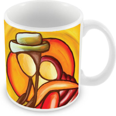 Sleep Nature's SN-MG-2786 Ceramic Mug(350 ml), Multicolor