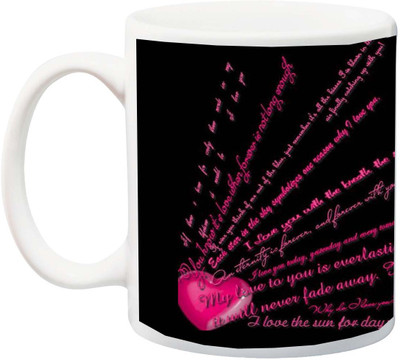 ME&YOU Gift for Husband/Wife/Boyfriend/Girlfriend/Couple On Valentine's Day My Love To You Everlasting Beautiful pink 3D Printed Ceramic Mug(325 ml), Multicolor
ME&YOU Gift for Husband/Wife/Boyfriend/Girlfriend/Couple On Valentine's Day My Love To You Everlasting Beautiful pink 3D Printed Ceramic Mug(325 ml), Multicolor