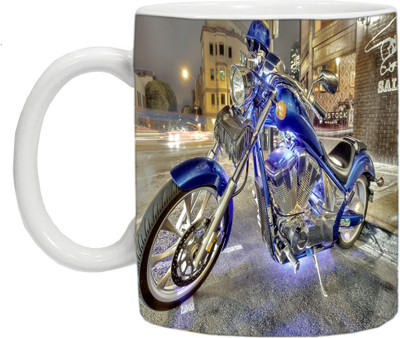 mahis fashion bike 73 Ceramic Mug(250 ml), Multicolor