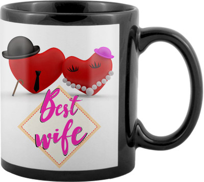 SKY TRENDS World's Best Gifts For Valentine Girlfriend Boyfriend Friend Husband Wife Anniversary & Birthday Design Code 043 Ceramic Mug(325 ml), Black
SKY TRENDS World's Best Gifts For Valentine Girlfriend Boyfriend Friend Husband Wife Anniversary & Birthday Design Code 043 Ceramic Mug(325 ml), Black