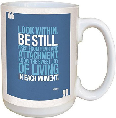 Tree-Free Greetings Greetings 46216 Inspirational Quote Be Still Ceramic with Full-Sized Handle, 15-Ounce Ceramic Mug(60 ml), Multicolor
Tree-Free Greetings Greetings 46216 Inspirational Quote Be Still Ceramic with Full-Sized Handle, 15-Ounce Ceramic Mug(60 ml), Multicolor
