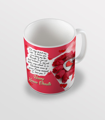 SKY TRENDS Happy Karwa Chauth With Rose Flower Design Beautifull Gifts For Husband And Wife Coffee Ceramic Mug(325 ml), White
SKY TRENDS Happy Karwa Chauth With Rose Flower Design Beautifull Gifts For Husband And Wife Coffee Ceramic Mug(325 ml), White