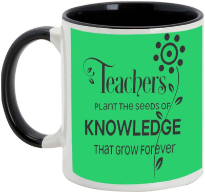 AllUPrints Teachers Day Gifts - Teacher Seeds Plant Of Knowledge Ceramic Mug(325 ml), Black
AllUPrints Teachers Day Gifts - Teacher Seeds Plant Of Knowledge Ceramic Mug(325 ml), Black