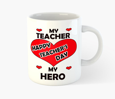 Deeher Gifts Happy Teachers Day - design 6 Ceramic Mug(350 ml), Multicolor