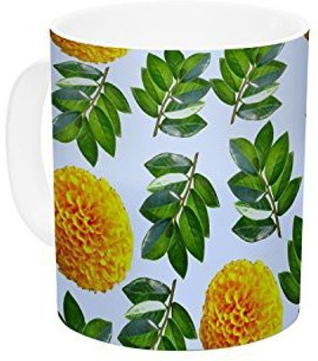 Kess InHouse InHouse Sreetama Ray More Marigold Green Blue Ceramic Coffee, 11 oz, Multicolor Ceramic Mug(60 ml)
Kess InHouse InHouse Sreetama Ray More Marigold Green Blue Ceramic Coffee, 11 oz, Multicolor Ceramic Mug(60 ml)