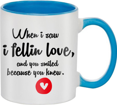 SKY TRENDS Great Romantic Love Best Gifts For Valentine Day For Girlfriend Boyfriend Fiance Wife Husband, Anniversary,Christmas, Design 055 Ceramic Mug(325 ml), Blue
SKY TRENDS Great Romantic Love Best Gifts For Valentine Day For Girlfriend Boyfriend Fiance Wife Husband, Anniversary,Christmas, Design 055 Ceramic Mug(325 ml), Blue