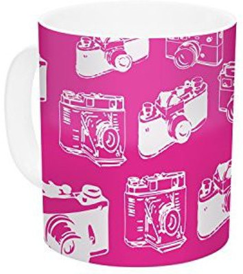 Kess InHouse InHouse KESS Original Camera Pattern Magenta Ceramic Coffee, 11 oz, Multicolor Ceramic Mug(60 ml)
Kess InHouse InHouse KESS Original Camera Pattern Magenta Ceramic Coffee, 11 oz, Multicolor Ceramic Mug(60 ml)