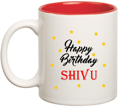 HuppmeGift Happy Birthday Shivu Inner Red Ceramic (350ml) Ceramic Mug(350 ml), Red;white
HuppmeGift Happy Birthday Shivu Inner Red Ceramic (350ml) Ceramic Mug(350 ml), Red;white