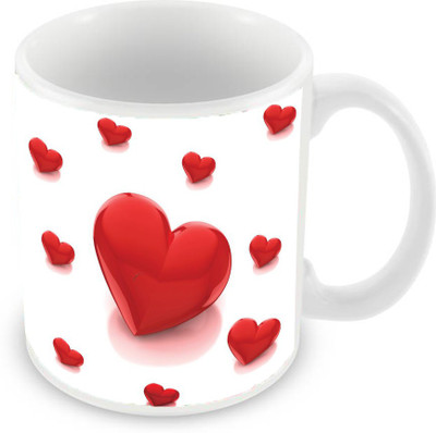Sleep Nature's SN-MG-2561 Ceramic Mug(350 ml), Red