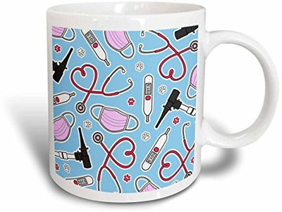 3dRose mug_172118_1 Cute Veterinarian or Veterinary Technician Love Pattern Blue Ceramic, 11 oz, White Ceramic Mug(60 ml)
3dRose mug_172118_1 Cute Veterinarian or Veterinary Technician Love Pattern Blue Ceramic, 11 oz, White Ceramic Mug(60 ml)