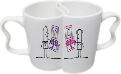 Ucard Valentines Day Skype Love Couple Bone China, Ceramic, Porcelain Mug(325 ml), Multicolor
Ucard Valentines Day Skype Love Couple Bone China, Ceramic, Porcelain Mug(325 ml), Multicolor