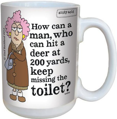 Tree-Free Greetings Greetings lm43840 Hilarious Aunty Acid Miss The Toilet by The Backland Studio Ceramic, 15-Ounce Ceramic Mug(60 ml), Multicolor
Tree-Free Greetings Greetings lm43840 Hilarious Aunty Acid Miss The Toilet by The Backland Studio Ceramic, 15-Ounce Ceramic Mug(60 ml), Multicolor