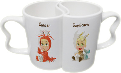 Ucard Cancer and Capricorn Zodiac Sign Couple Bone China, Ceramic, Porcelain Mug(325 ml), Multicolor
Ucard Cancer and Capricorn Zodiac Sign Couple Bone China, Ceramic, Porcelain Mug(325 ml), Multicolor