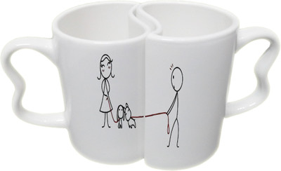 Ucard Valentines Day Pet Love Couple Bone China, Ceramic, Porcelain Mug(325 ml), Multicolor
Ucard Valentines Day Pet Love Couple Bone China, Ceramic, Porcelain Mug(325 ml), Multicolor