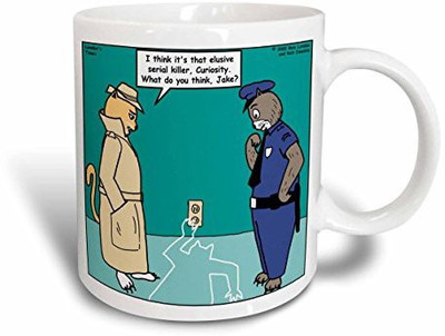 3dRose Curiosity Killed The Cat Ceramic, 15 oz, White Ceramic Mug(60 ml), Multicolor
3dRose Curiosity Killed The Cat Ceramic, 15 oz, White Ceramic Mug(60 ml), Multicolor
