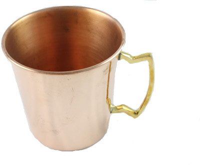 Sarvsiddhi Unlined Copper Mug(500 ml), Brown