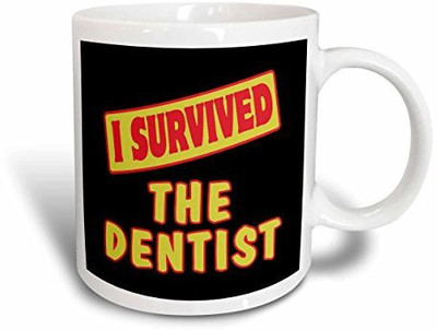 3dRose mug_118318_1 I Survived The Dentist Survival Pride & Humor Design Ceramic, 11 oz, White Ceramic Mug(60 ml), Multicolor
3dRose mug_118318_1 I Survived The Dentist Survival Pride & Humor Design Ceramic, 11 oz, White Ceramic Mug(60 ml), Multicolor