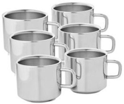 SP Steel Sp Sobar Tea Cup -103 Stainless Steel Mug(150 ml, Pack of 6), Silver
SP Steel Sp Sobar Tea Cup -103 Stainless Steel Mug(150 ml, Pack of 6), Silver