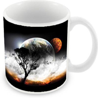 Sleep Nature's SN-MG-1424 Ceramic Mug(350 ml), Multicolor
