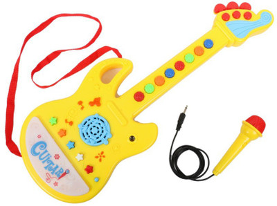 Tickles Musical Guitar with Microphone(Yellow)