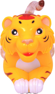 MERATOY.COM Funny Tiger With Sparkling Light(Yellow)