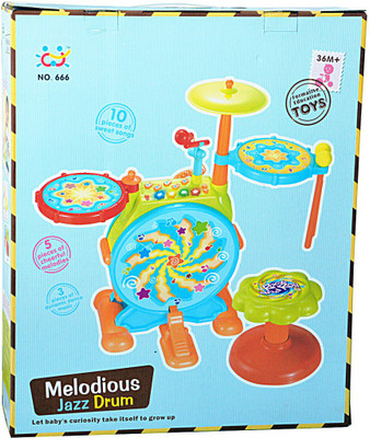 Tabu Melodious Jazz Drum(Multicolor)
Tabu Melodious Jazz Drum(Multicolor)
