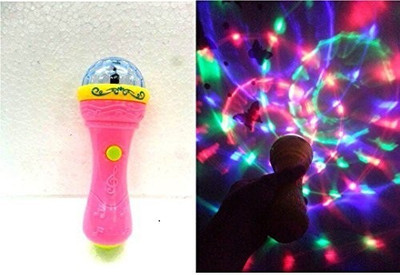 Play King D Lights Handheld Mike Musical Toy(Multicolor)