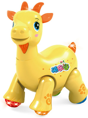 Mitashi Skykidz Dancing Pet Musical Toy - Goat(Yellow)