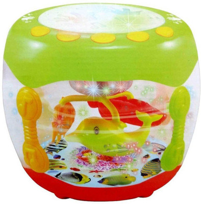AM Enterprises Musical Light Fish Flash Drum(Multicolor)