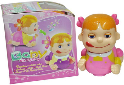 AR Enterprises Musical Naughty Baby Girl Lights With Bump And Go Action(Multicolor)
AR Enterprises Musical Naughty Baby Girl Lights With Bump And Go Action(Multicolor)