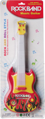 Dream Bag Rockband Music Guitar with Lights(Multicolor)