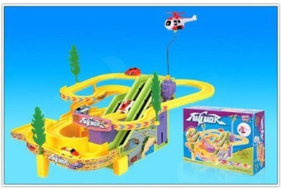 RVOLD Musical Track Racer Toy Game Car Racing Toy with Ramp Set(Multicolor)