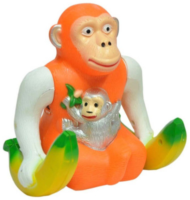 Shams Impex Jumping Rolling Monkey(Red)
