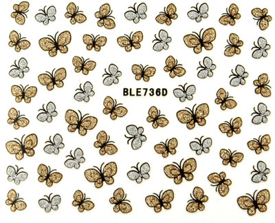 SENECIO™ 'S Glitter Butterfly Design 3D Nail Art Stickers Decals Tips Decoration Manicure Kit(Silver/Golden)
SENECIO™ 'S Glitter Butterfly Design 3D Nail Art Stickers Decals Tips Decoration Manicure Kit(Silver/Golden)