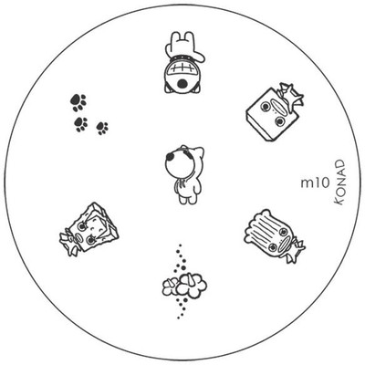 Konad Stamping Image Plate M10(Silver)